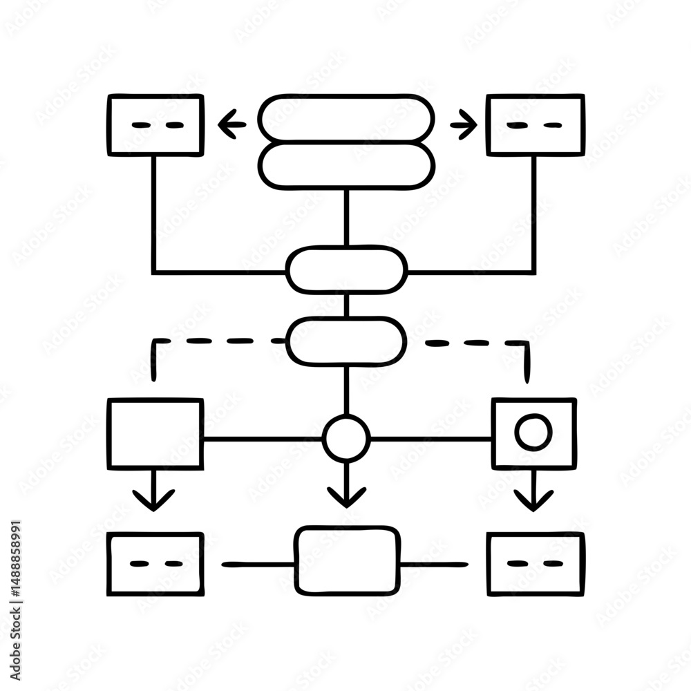 เวกเตอร์ Stock uml diagram icon, uml diagram vector illustration-simple ...