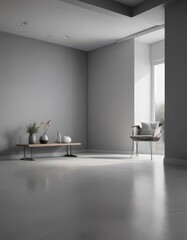 Wall Mural - Elegant gradient grey room, perfect product staging , subtle, gradient