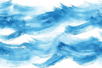 Poster - Swirling blue abstract patterns evoke calm and serenity in this modern artistic design