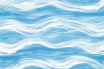 Poster - Abstract background featuring flowing waves in shades of blue and white, creating a serene and calming atmosphere for various uses