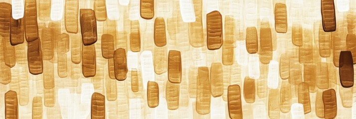 Poster - Abstract background featuring a blend of warm tones and elongated shapes to inspire creativity and calmness