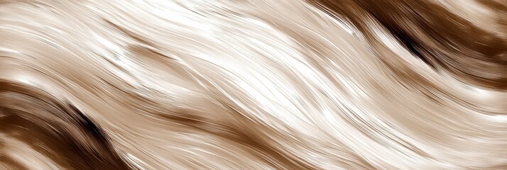Poster - Abstract waves of warm tones create a soothing composition that captivates the viewer's attention in a fluid design