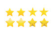 © MadeByFaheem - Diverse Yellow Star Icons: Unique Five-Pointed Designs for Creative Projects