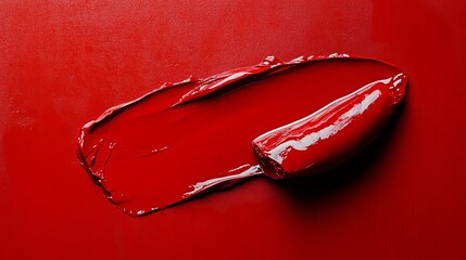 Poster - Abstract Red Paint Texture Swirl Bold Vibrant Color Artistic Background Design Element Graphic Resource Premium Quality Image Digital Art Creative Red Swatch   