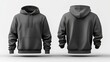 © Julia - The image features a plain gray hoodie for men, complete with a clipping path to facilitate the creation of design mockups, all on a clean white background