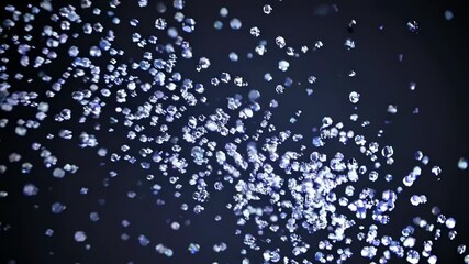 Poster - Abstract concept of fantasy landscape with shimmering light drops
