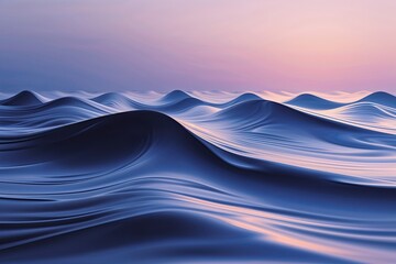 Poster - Minimalist Gradient Waves Background for Flyer or Brochure Design