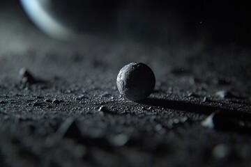 Wall Mural - Tiny planet on dusty surface