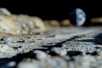 Wall Mural - Alien landscape, distant planet