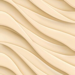 Poster - Soft Elegance with Flowing Cream Waves in Subtle Tones for Modern Background or Design Projects