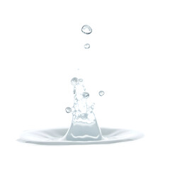 Aufkleber - Captivating close-up showcases water in mesmerizing motion, droplets suspended mid-air in a captivating symphony of fluidity
