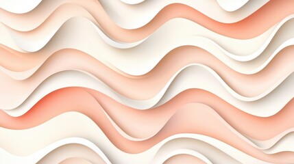 Poster - abstract wave pattern in soft pastel colors for modern design and creative backgrounds