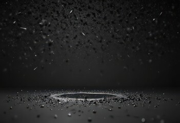 Wall Mural - Infinite black canvas scattered with diamond-like stars ,  light, night sky