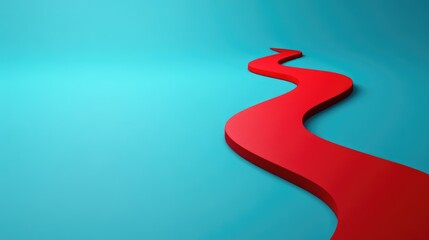 Poster - Upward arrows crossing finish line icons, symbolizing achievement of growth goals