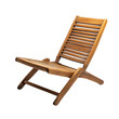 © Png Topia - Minimalist Reclining Wooden Beach Chair with a Comp Isolated on Transparent Background