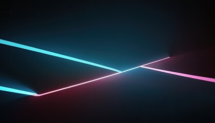 Poster - Beautiful and shiny stripe line dark backdrop design
3