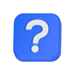 Fototapete - faq symbol 3d rendering