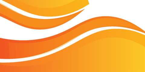 Poster - orange and white business wave banner background. vector.eps10