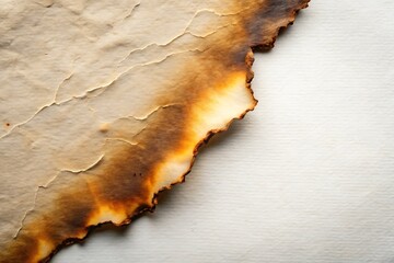 Poster - Vintage Paper Texture with Burned Edges for Retro Design Projects