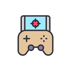 Leinwandbilder - Modern Game Console Concept Design For Fun Entertainment Activity