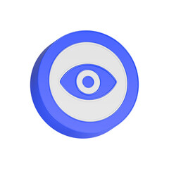 Aufkleber - View symbol eyes 3d rendering
