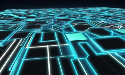 Poster - Futuristic Circuitry Design