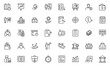 © Iconiflow - ESOP line icons set. Modern ESOP Icons - High-Quality Graphics for Finance, Corporate Plans,Includes Employee, Stock, Ownership, Plan, Vector illustration.