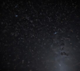 Wall Mural - sparkling stars scattered across a deep black night sky , sparkle, dreamlike, astronomy