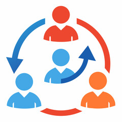 Poster - Business people icon
