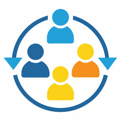 Fototapete - Social network concept