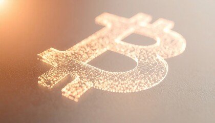 Poster - Golden cryptocurrency symbol representing wealth and investment in modern financial markets