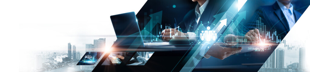 Poster - Business structure of network. Business growth, Analysis and data exchange customer connection, Customer service, HR recruitment and outsourcing, Teamwork, Strategy, Technology and social network