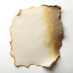 Poster - Antique paper with burned edges isolated for a background design