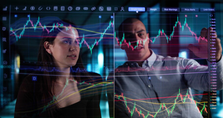 Poster - Day Trading Stocks On Tablet