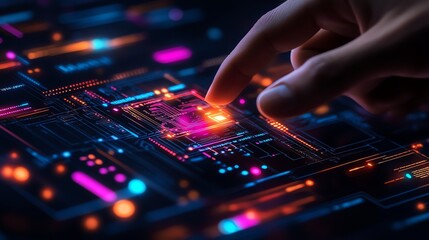 Poster - Digital Touch: Neon Circuitry and Finger Interaction