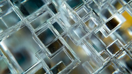Poster - Intricate Photonic Crystal with Repeating Patterns and Transparency