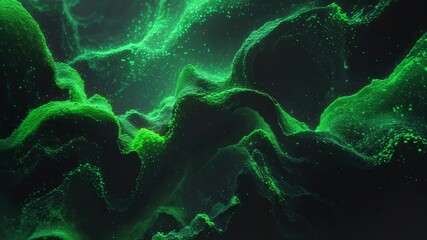 Poster - Looping Black and Green Grainy Background Animation with Abstract Texture