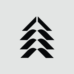 Poster - Abstract geometric symbol with transparency suitable for designs