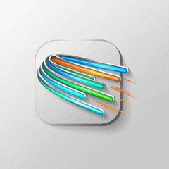 Aufkleber - Connectivity Abstract Lines Innovation Data Flow