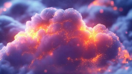 Wall Mural - glowing nebula cloud: a cosmic dreamscape