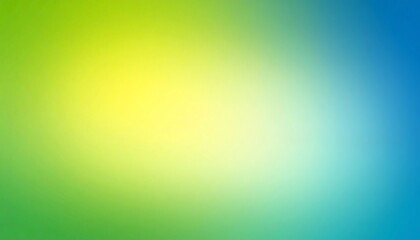 Poster - Abstract blurred green yellow blue gradient background