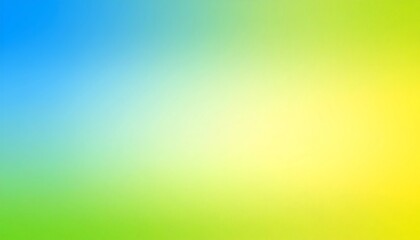 Poster - Abstract blurred gradient background in blue, green and yellow colors
