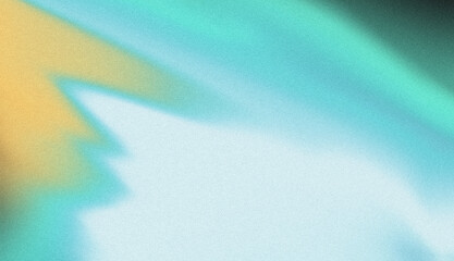 Poster - Abstract pastel teal, aqua, and gold gradient background.