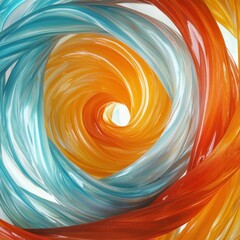 Poster - Dynamic swirling colors abstract art virtual space digital artwork creative environment close-up artistic expression
