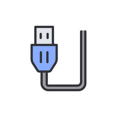 Poster - Universal Serial Bus Connector Depiction Against Transparent Canvas