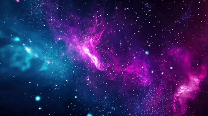 Wall Mural - journey through a nebula filled with vibrant colors and countless stars in the depths of space, 4k f