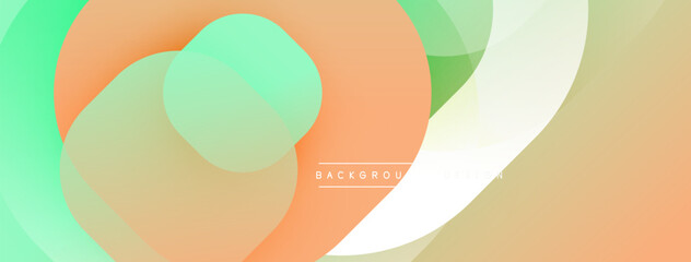 Poster - Abstract fluid shapes, pastel colors blend. Soft gradients create modern background design. Minimalist composition, smooth transitions visible.