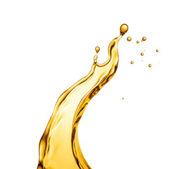 Poster - Golden Liquid Splash on Black Background Abstract Design