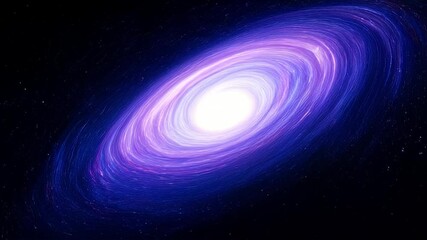 Wall Mural - abstract fractal galaxy, glowing swirls in deep space, cosmic dust