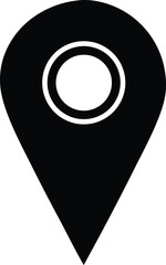 Poster - This vector illustration set features map pointer icons, including a map pointer with a pin, as symbols for location and navigation on web designs